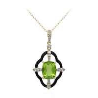 Collana in oro con Peridoto Dashihe  (CIRARI)