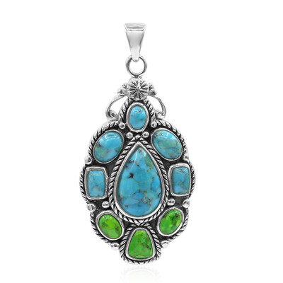 Ciondolo in argento con Turchese Kingman Mohave Blu (Art of Nature)