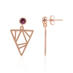 Orecchini in argento con Rodolite