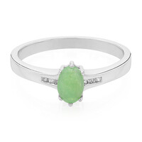 Anello in argento con Crisoprasio Imperiale