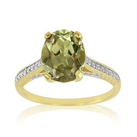 Anello placcato in oro con Zultanite