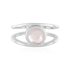 Anello in argento con Quarzo Rosa