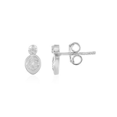 Orecchini in argento con Diamante I2 (I)