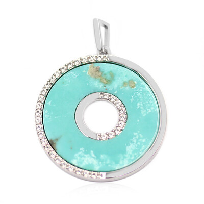 Ciondolo in argento con Turchese Campitos (Anne Bever)