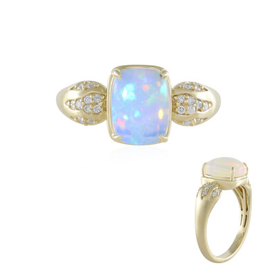Anello in oro con Opale di Welo AAA (de Melo)