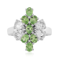 Anello in argento con Topazio Bianco