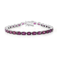 Bracciale in argento con Rodolite
