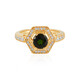 Anello in argento con Diopside Russo