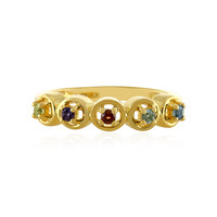 Anello in argento con Topazio Blu Londra