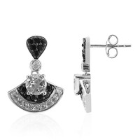 Orecchini in argento con Topazio Bianco