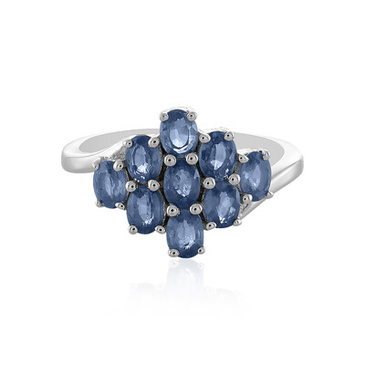Anello in argento con Zaffiro Blu