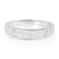 Anello in argento con Zaffiro Bianco