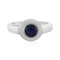 Anello in argento con Zaffiro Stellato Blu
