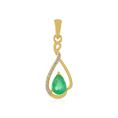 Ciondolo in argento con Smeraldo Etiope