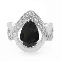 Anello in argento con Spinello Nero