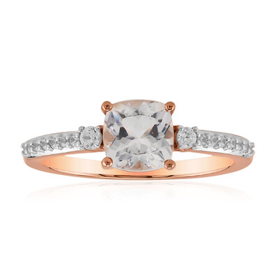 Anello in oro con Danburite Rosa del Messico