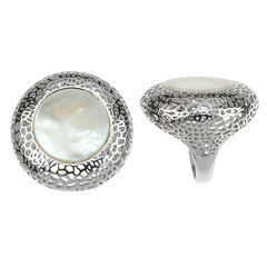 Anello in argento con Madreperla