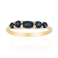 Anello in oro con Zaffiro Kanchanaburi