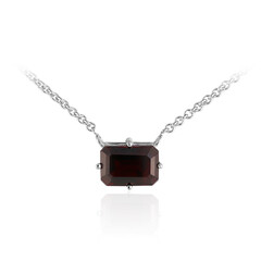 Collana in argento con Granato Mozambico