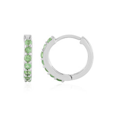 Orecchini in argento con Tsavorite del Kenya
