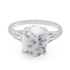 Anello in argento con Agata Dendritica