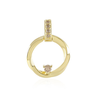 Ciondolo in argento con Diamante Champagne I3