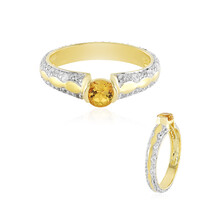 Anello in argento con Citrino