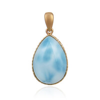 Ciondolo in oro con Larimar