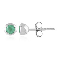 Orecchini in argento con Smeraldo Colombiano
