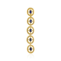 Ciondolo in argento con Zaffiro Stellato Blu