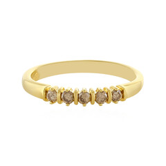 Anello in argento con Diamante Champagne I4