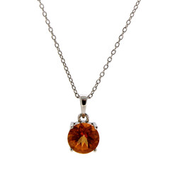Collana in argento con Topazio Mistico Crepuscolo