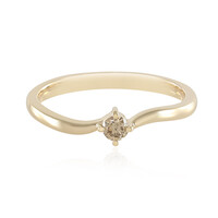 Anello in oro con Diamante Cioccolato SI1