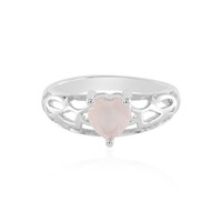 Anello in argento con Quarzo Rosa