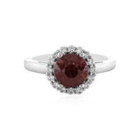 Anello in argento con Zircone Rosa