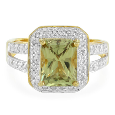 Anello placcato in oro giallo con Zultanite