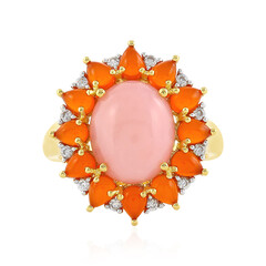 Anello in argento con Opale Rosa