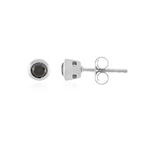 Orecchini in argento con Diamante Nero