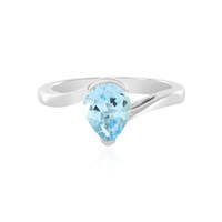 Anello in argento con Topazio Blu Cielo