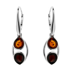 Orecchini in argento con Ambra Baltica
