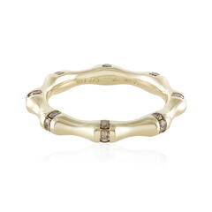 Anello in oro con Diamante Champagne I3 (de Melo)