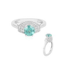 Anello in argento con Apatite Verde