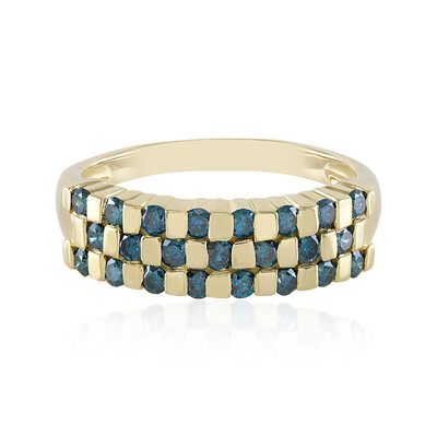 Anello in oro con Diamante Blu I2 (de Melo)