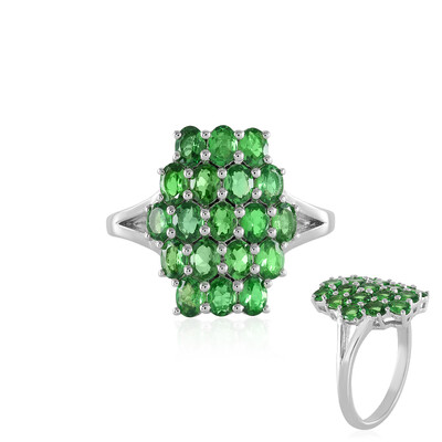 Anello in argento con Tsavorite