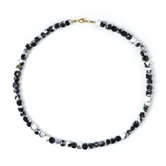 Collana in argento con Diaspro Zebrato