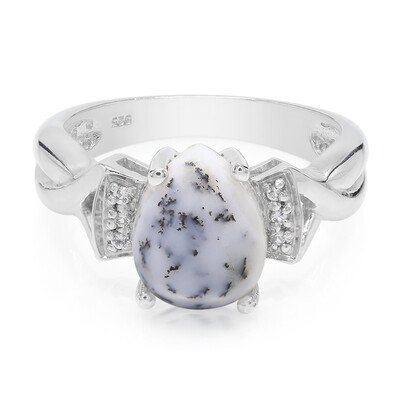 Anello in argento con Agata Dendritica