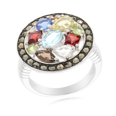 Anello in argento con Topazio Blu Cielo