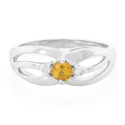 Anello in argento con Zaffiro Giallo