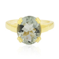 Anello in argento con Ametista Verde