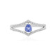 Anello in argento con Zaffiro Ceylon Blu (non riscaldato)